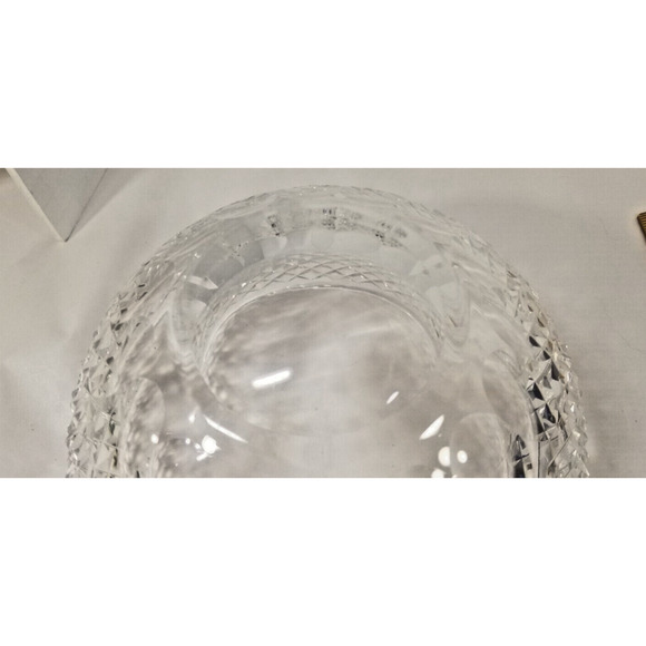 Waterford Round Serving Vegetable Bowl 8" Elegant Vintage Crystal Signed - Picture 3 of 7